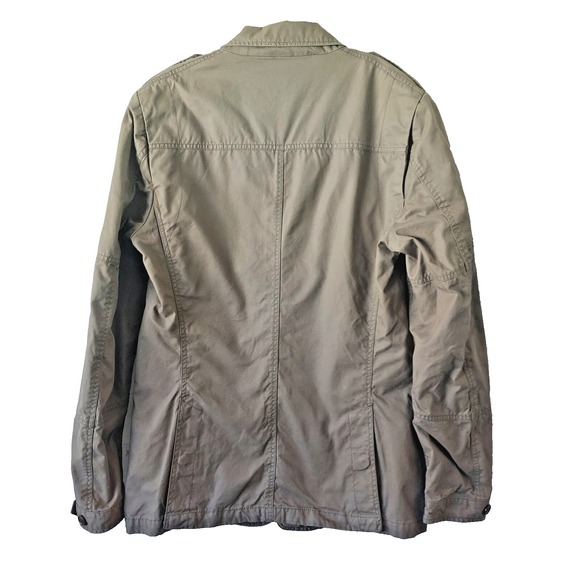 Diesel Women's Safari‎ Military Green Jacket Size Large Chest Flap Pockets - Picture 5 of 16